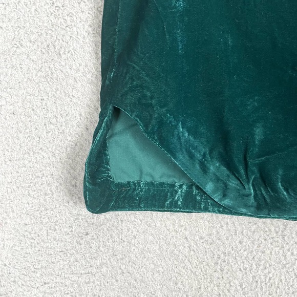 Free People Annalise Velvet Skirt Womens 10 Green Deep Teal Mini Jewel Tone NYE - Picture 2 of 9